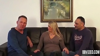 German Mature Woman Handles Double Penetration