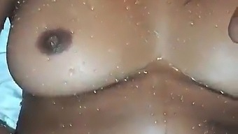 African American Woman Ejaculates Profusely Leading To Male Orgasm