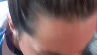 Blonde Woman Indulges In Oral Sex